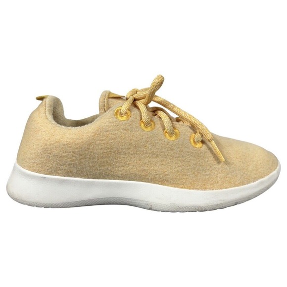 Allbirds Wool Runners Size 7 Turk Honey Yellow Lightweight Comfort Shoe Washable - Picture 4 of 10